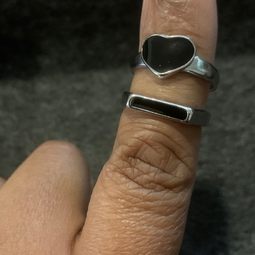 New Silver and Black Rings 💍